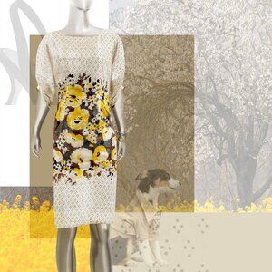 DRESS Anthropologie Meadow Rue Floral-Dot